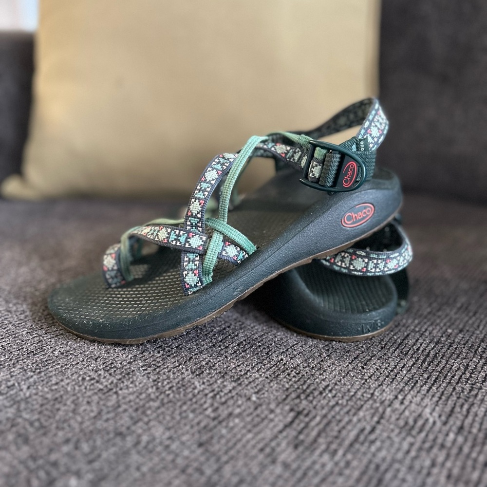 Chaco Women's Sandals - Green and Black
